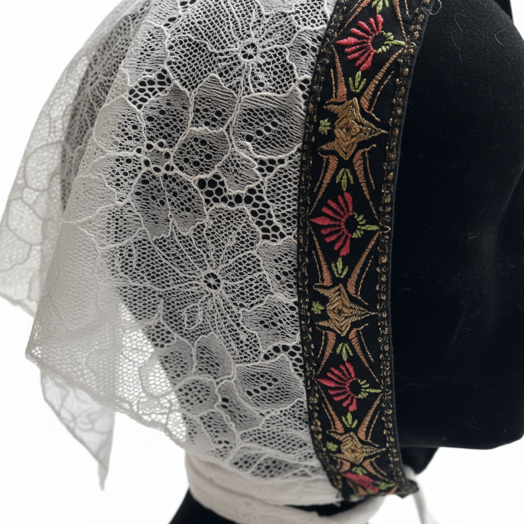 Voile court blanc Sainte Nitouche