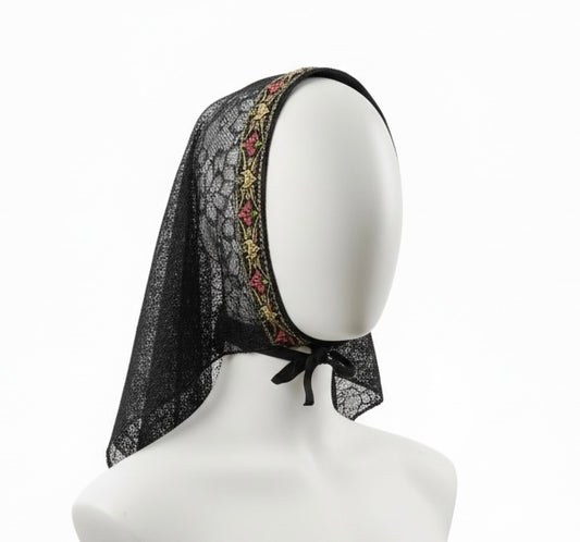 Voile noir Sainte Nitouche long