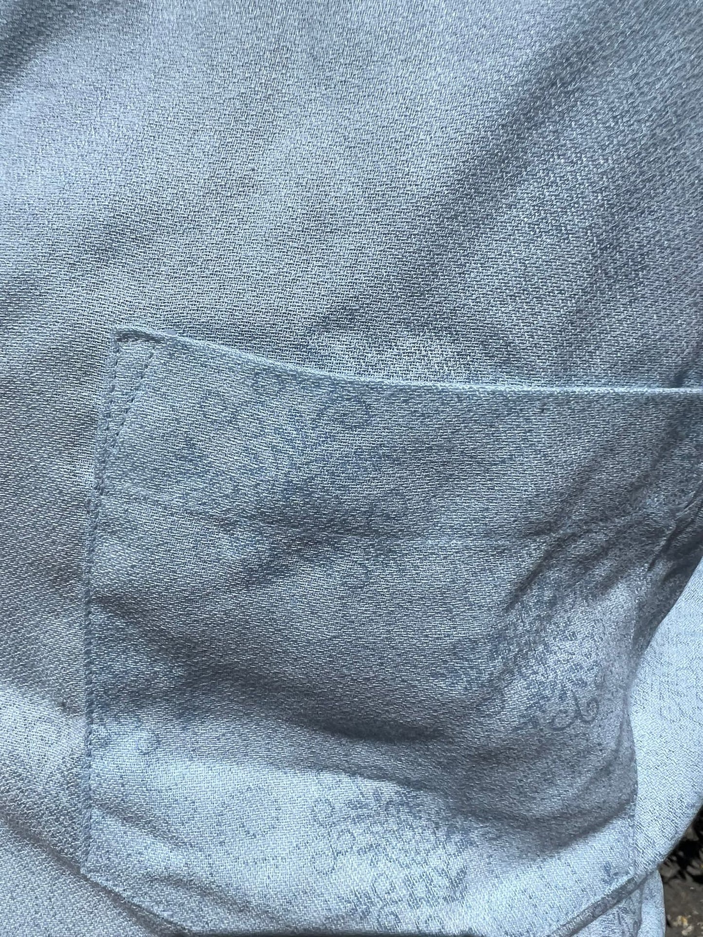 Chemise vintage col pelle à tarte 70'