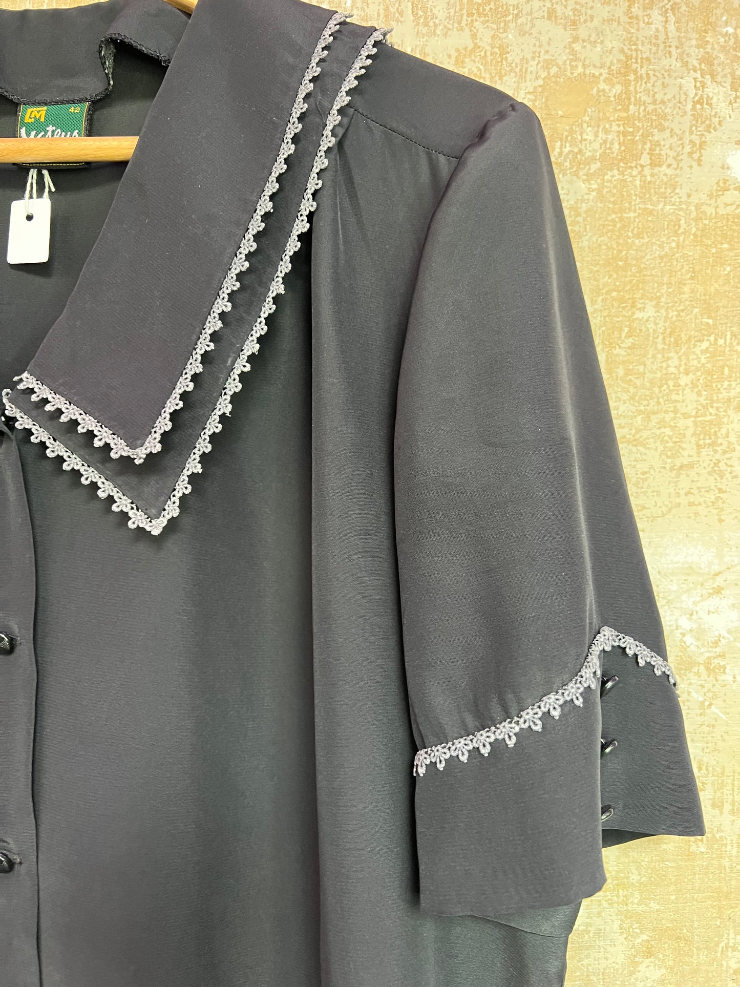 Chemisier vintage col fantaisie