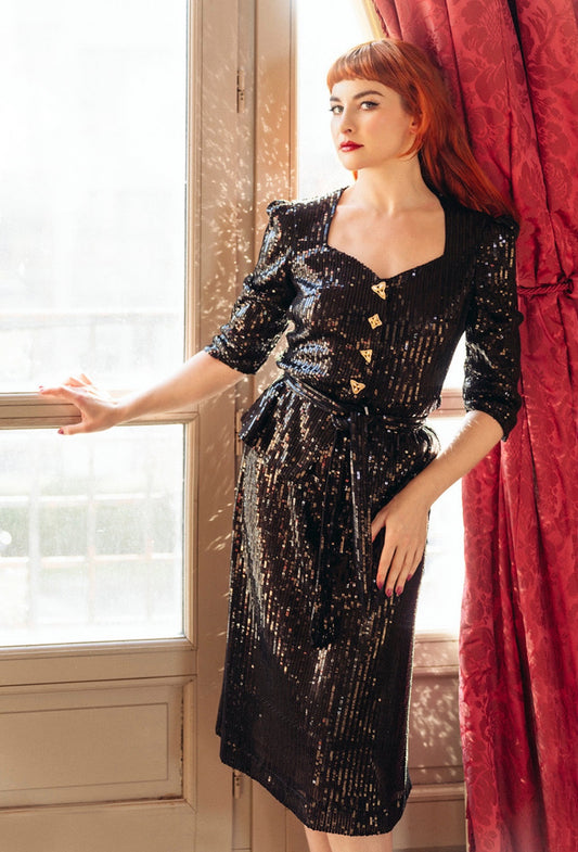 Siouxsie tailleur sequins