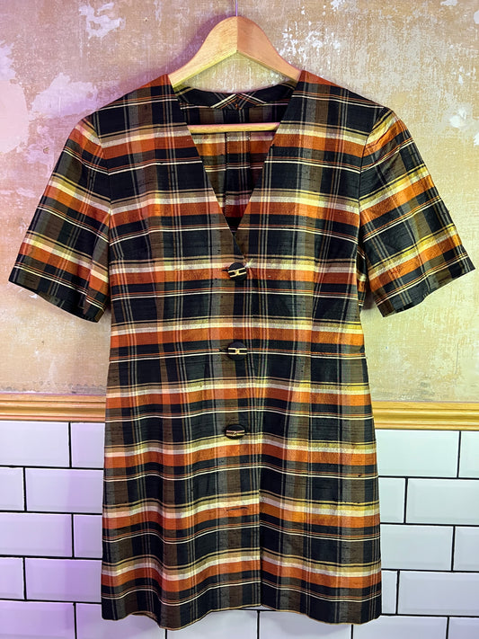 Chemisier/veste vintage en soie sauvage