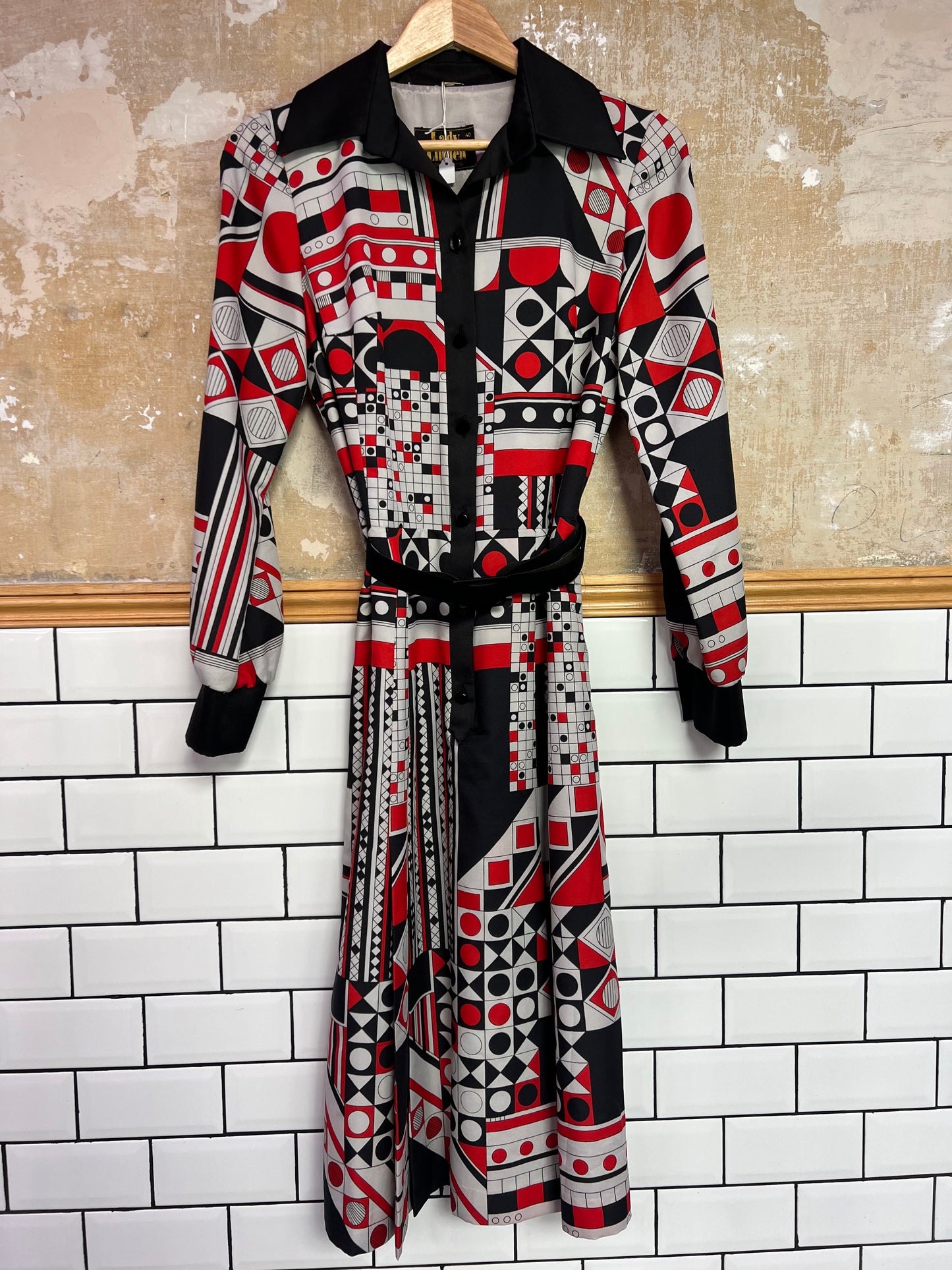Robe vintage imprimé graphique