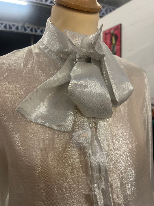 Lavallière blouse irisée