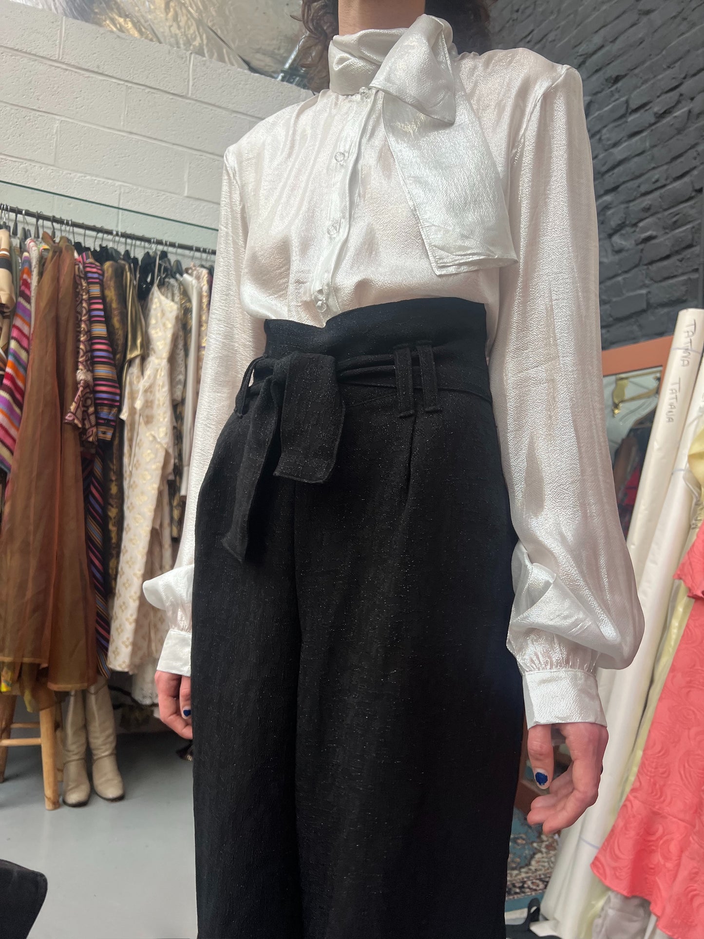 Sirius pantalon large taille haute