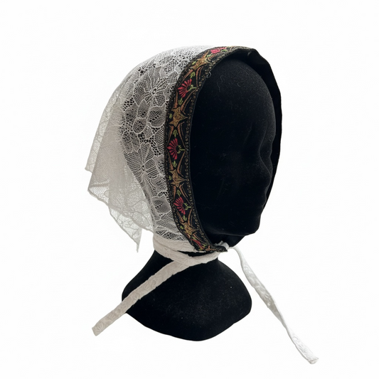 Voile court blanc Sainte Nitouche