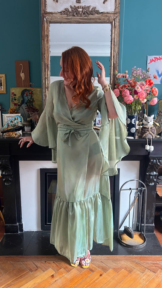 Midnight green robe