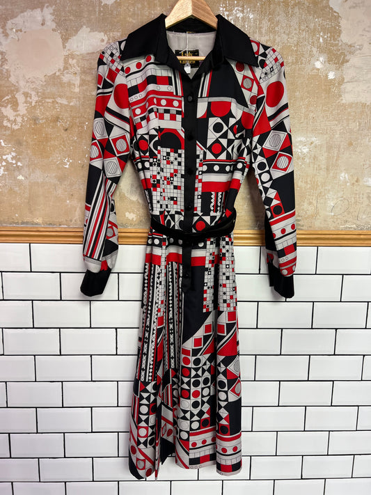 Robe vintage imprimé graphique