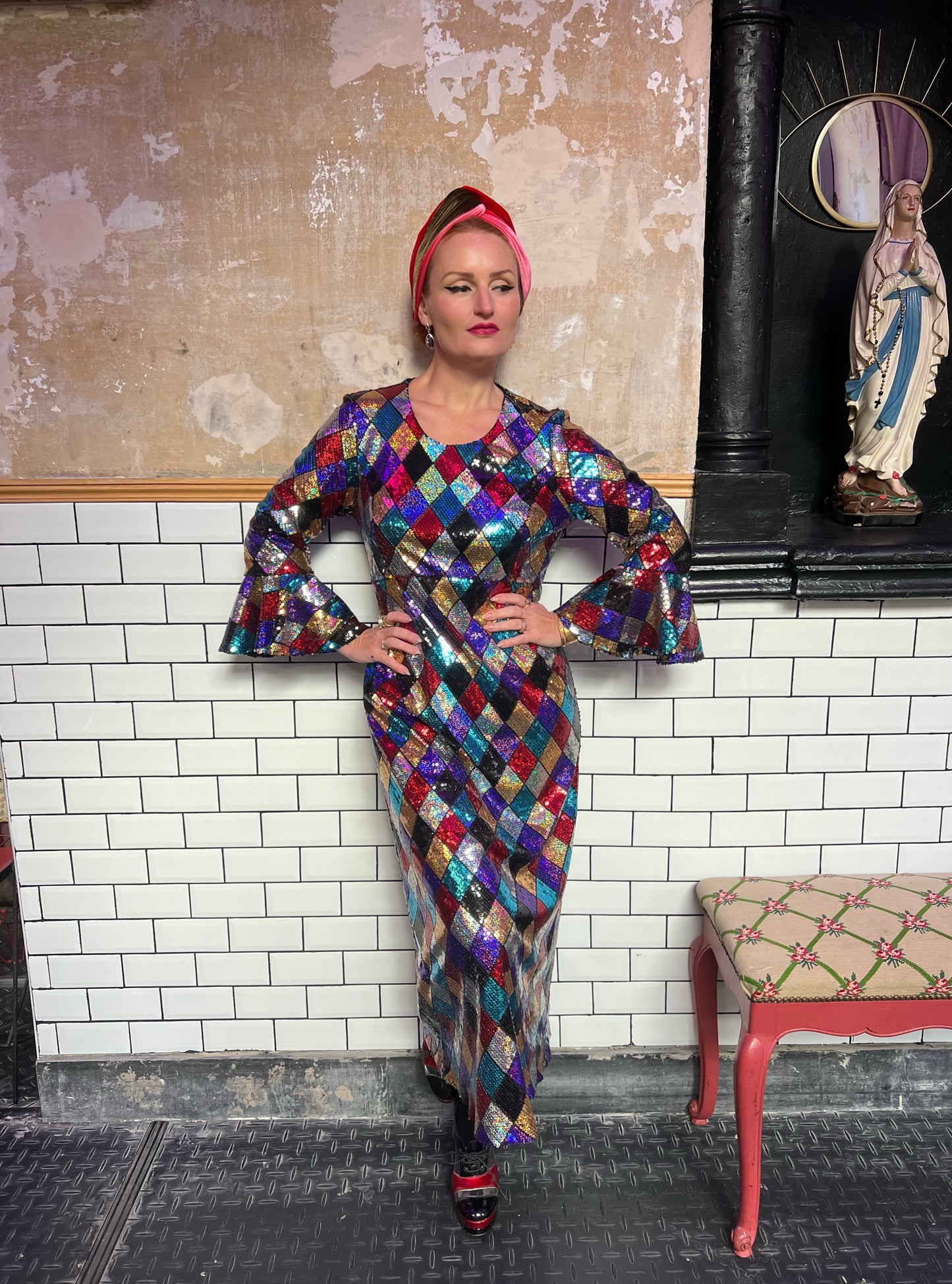 « Orlane » robe sequins.