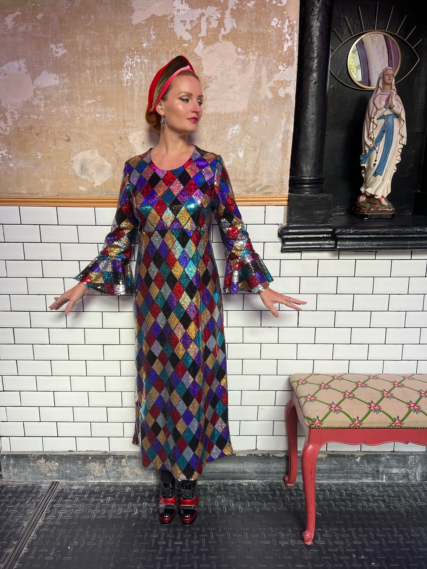 « Orlane » robe sequins.