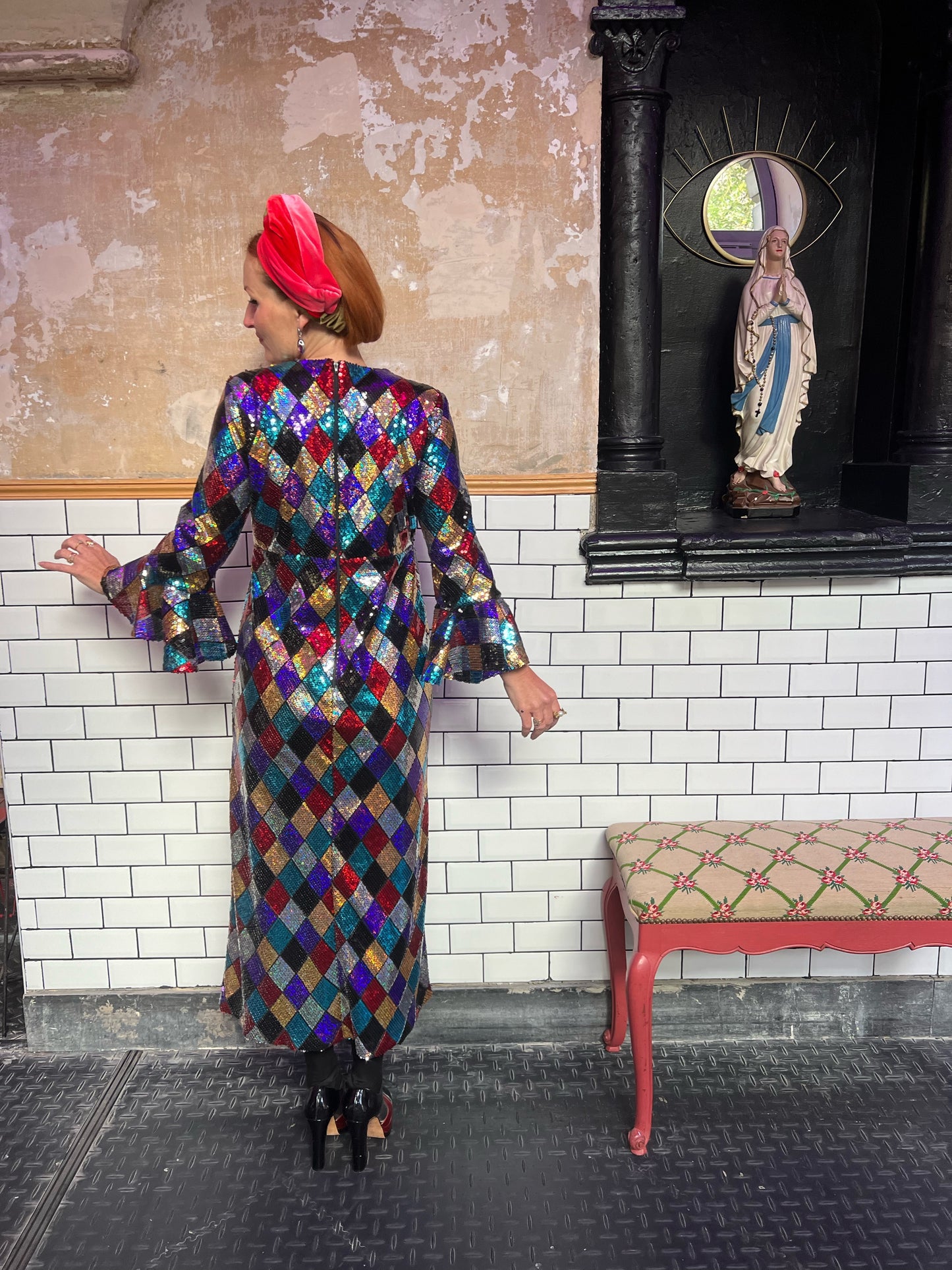 « Orlane » robe sequins.