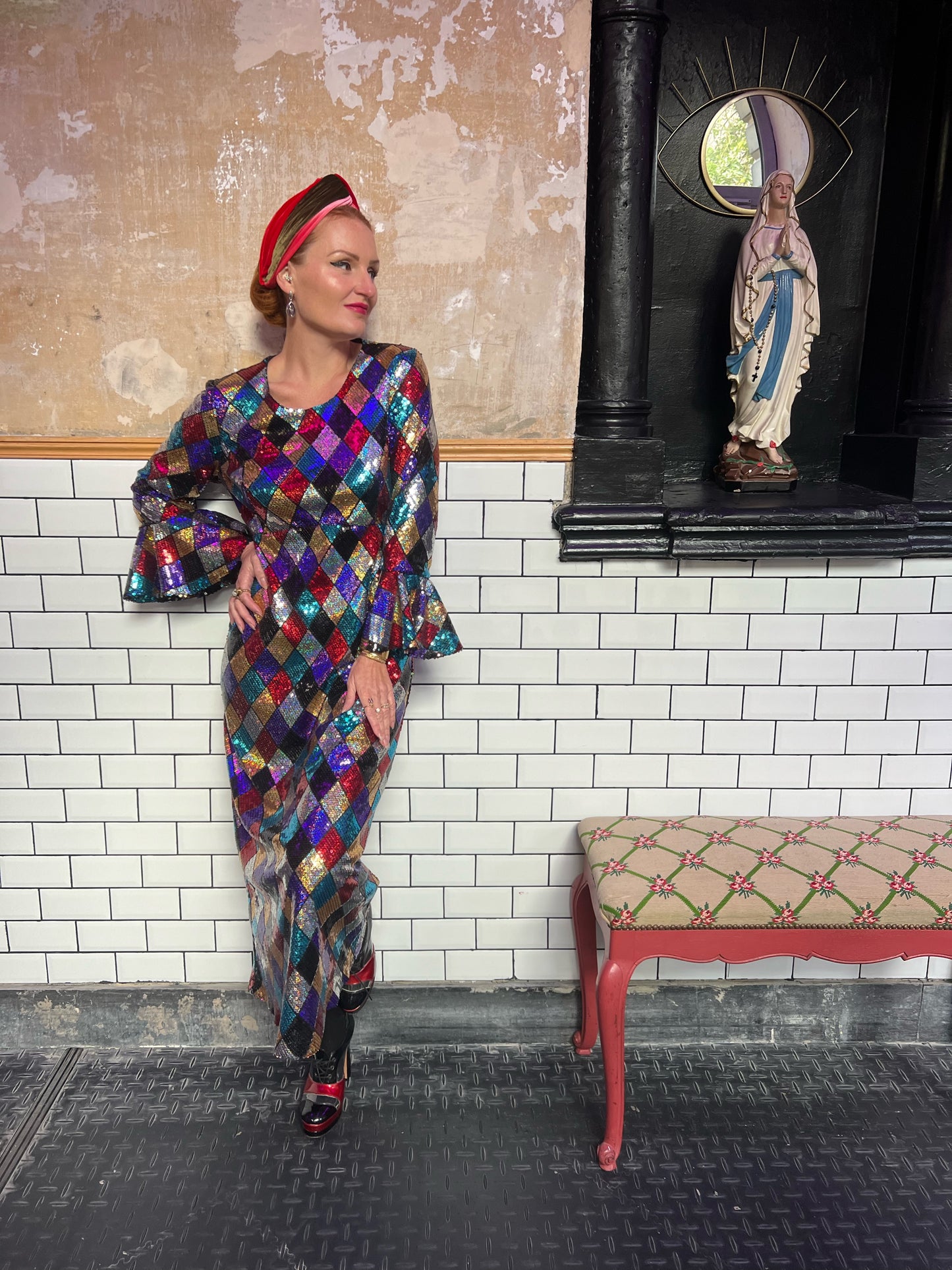 « Orlane » robe sequins.