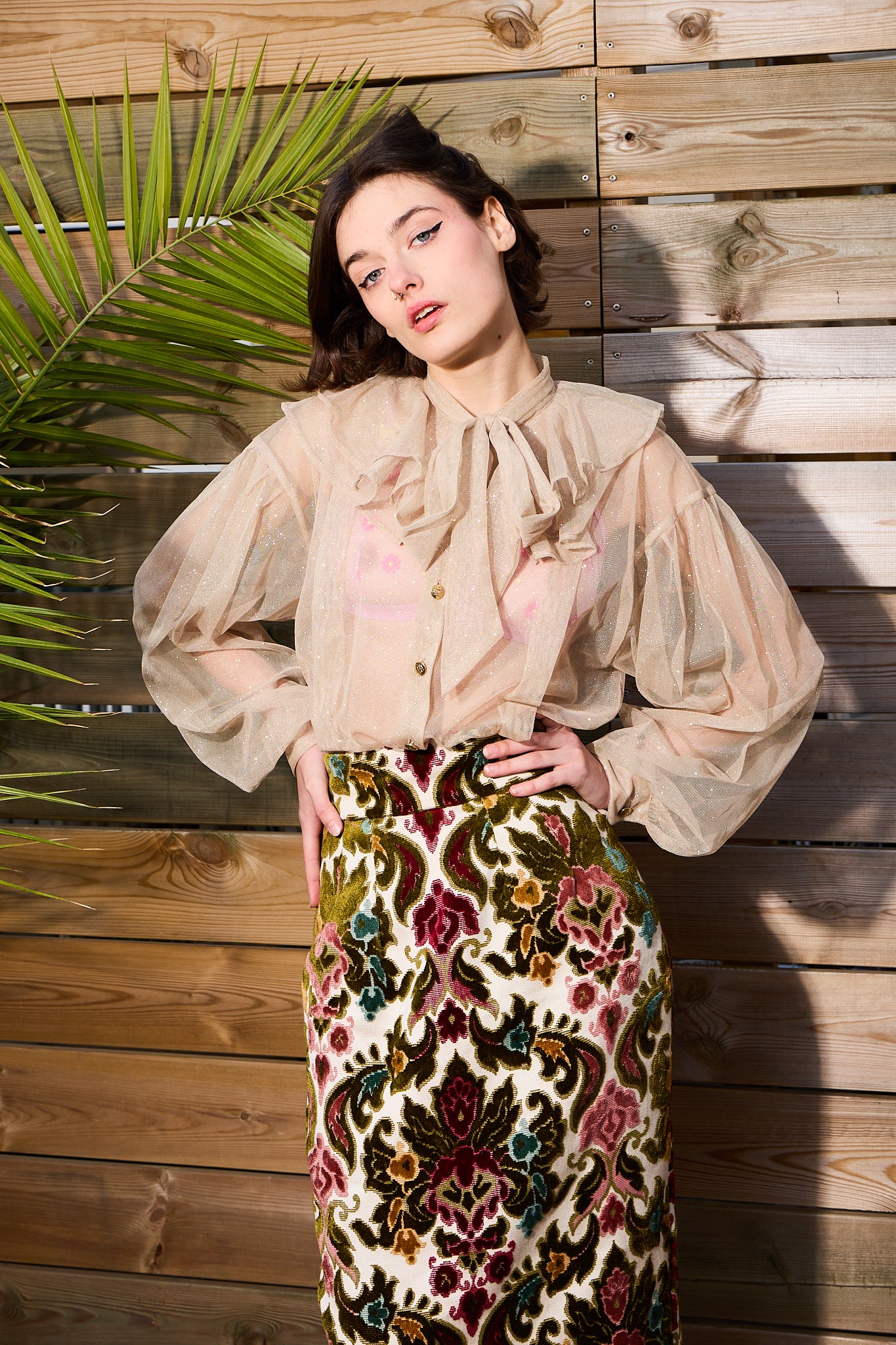 Étincelles Champagne blouse