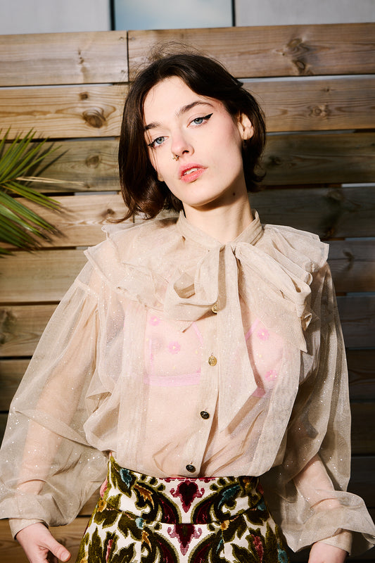 Étincelles Champagne blouse