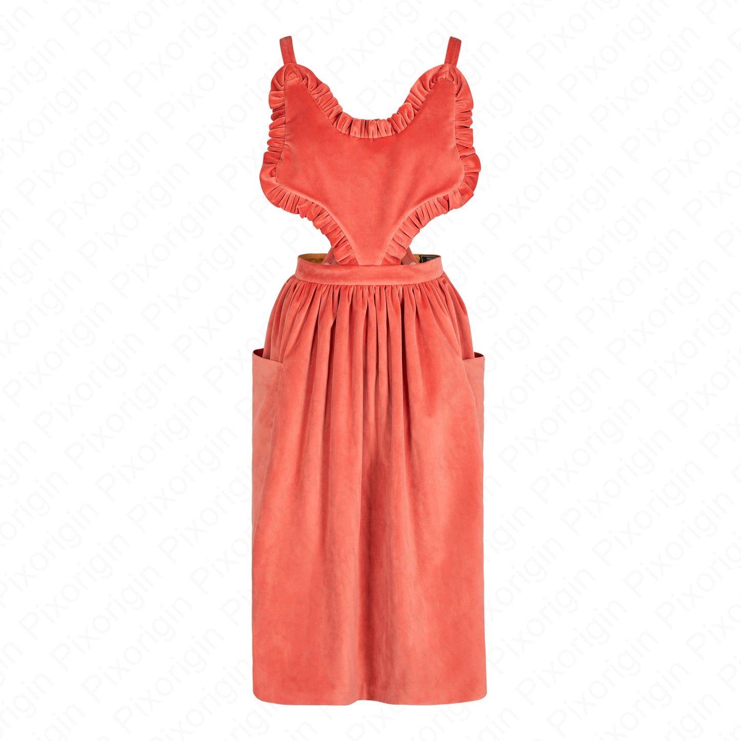 Renarde robe tablier en velours