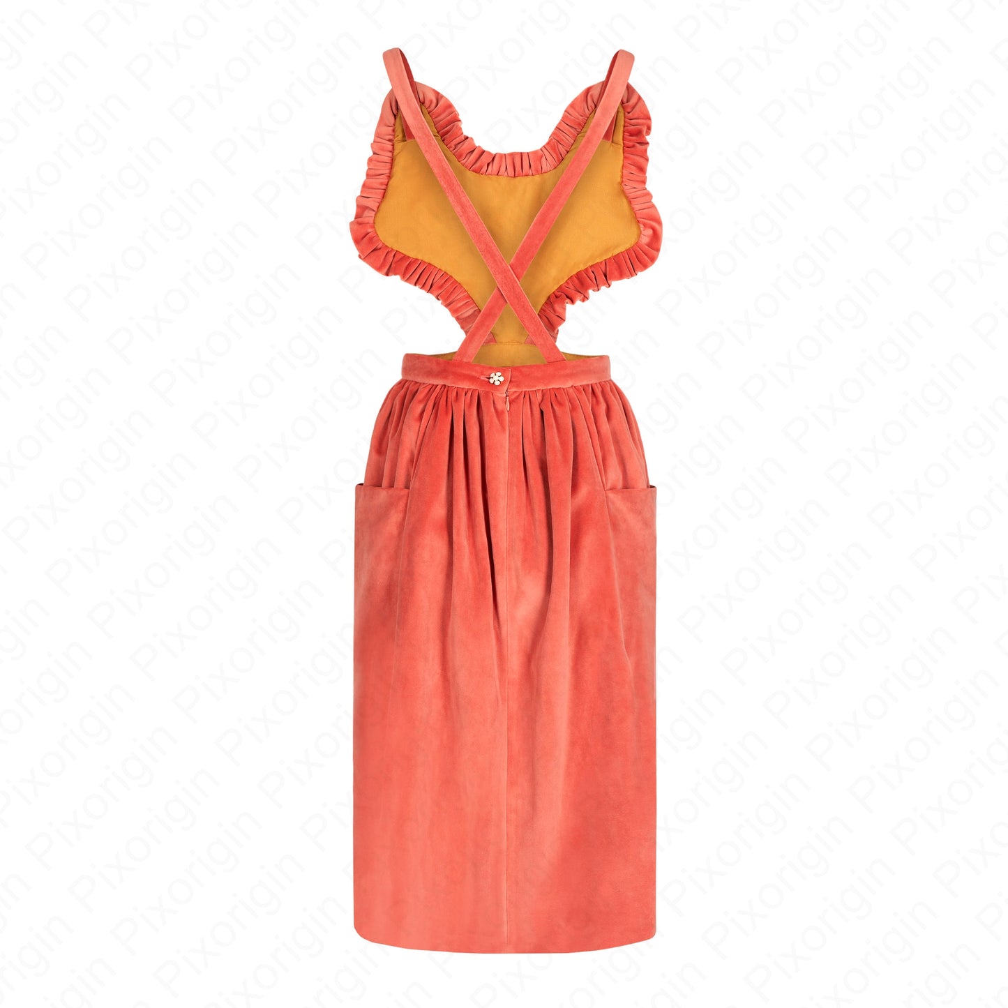 Renarde robe tablier en velours