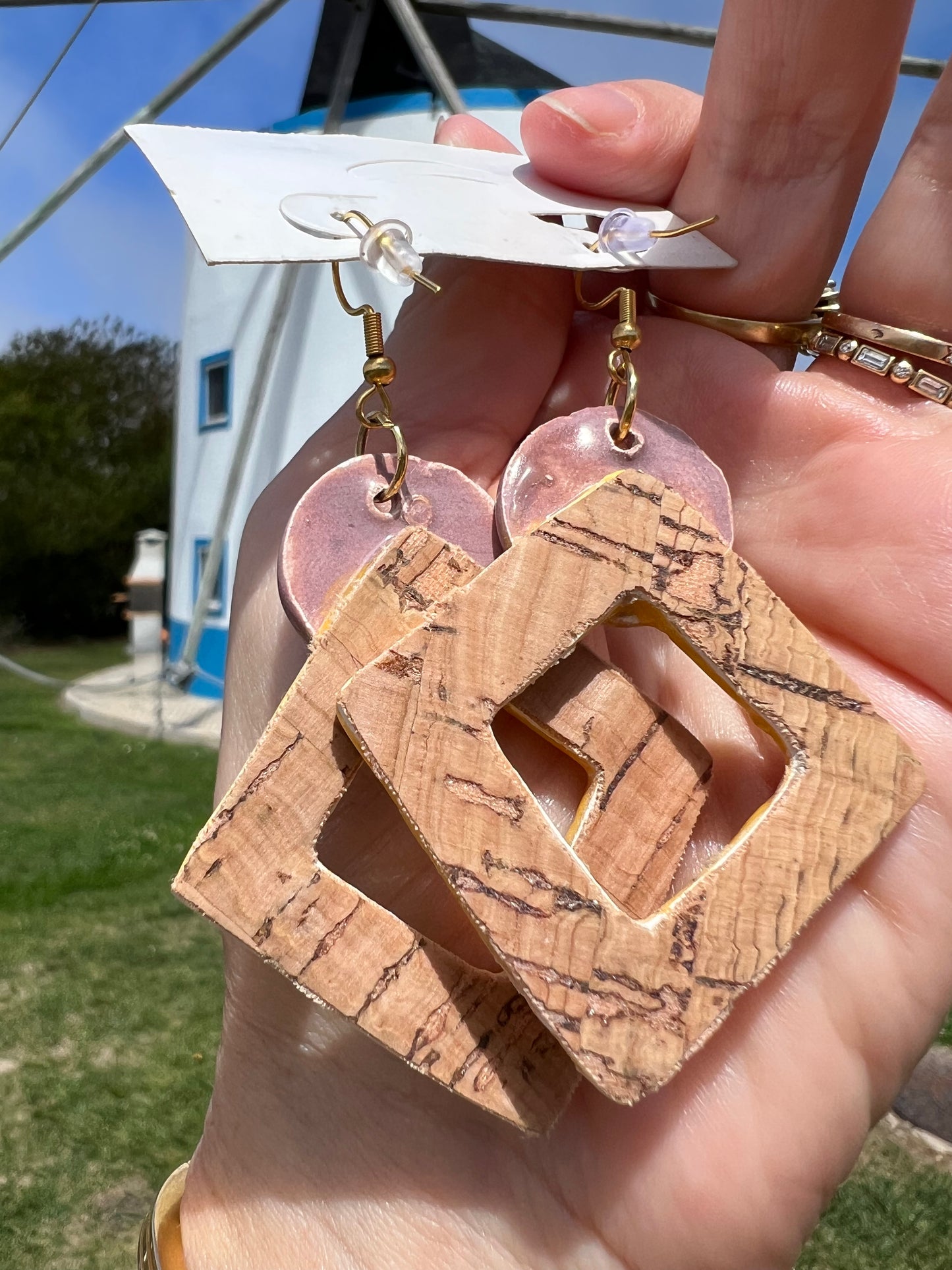 Boucles d’oreilles en céramique
