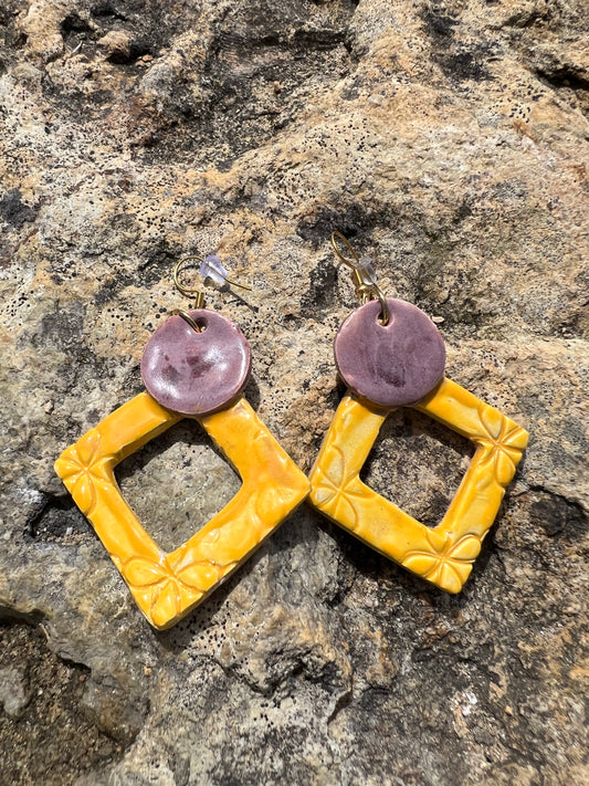 Boucles d’oreilles en céramique