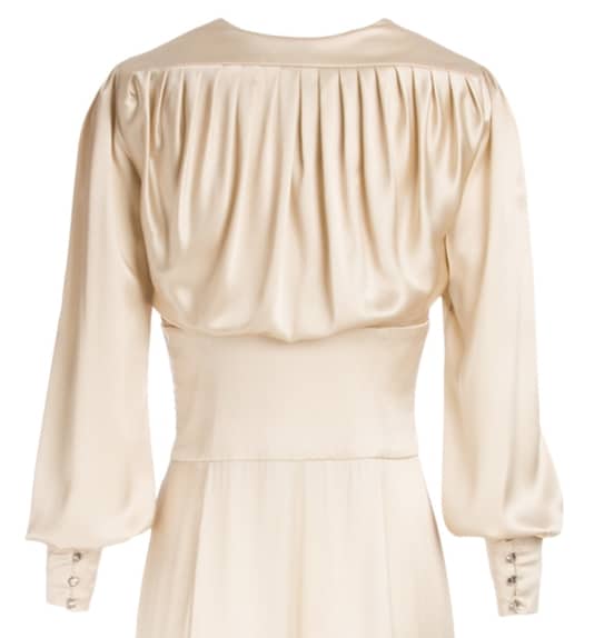 Robe Opéra "Marlène" perle 100% soie