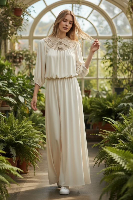 Goddess macramé dress