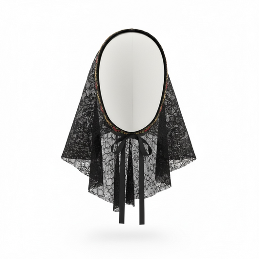 Voile noir Sainte Nitouche long