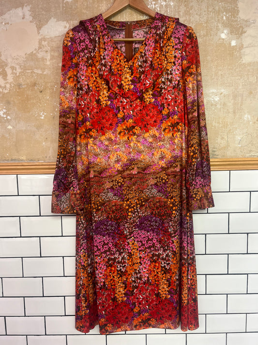 Robe vintage 70s fleurie.