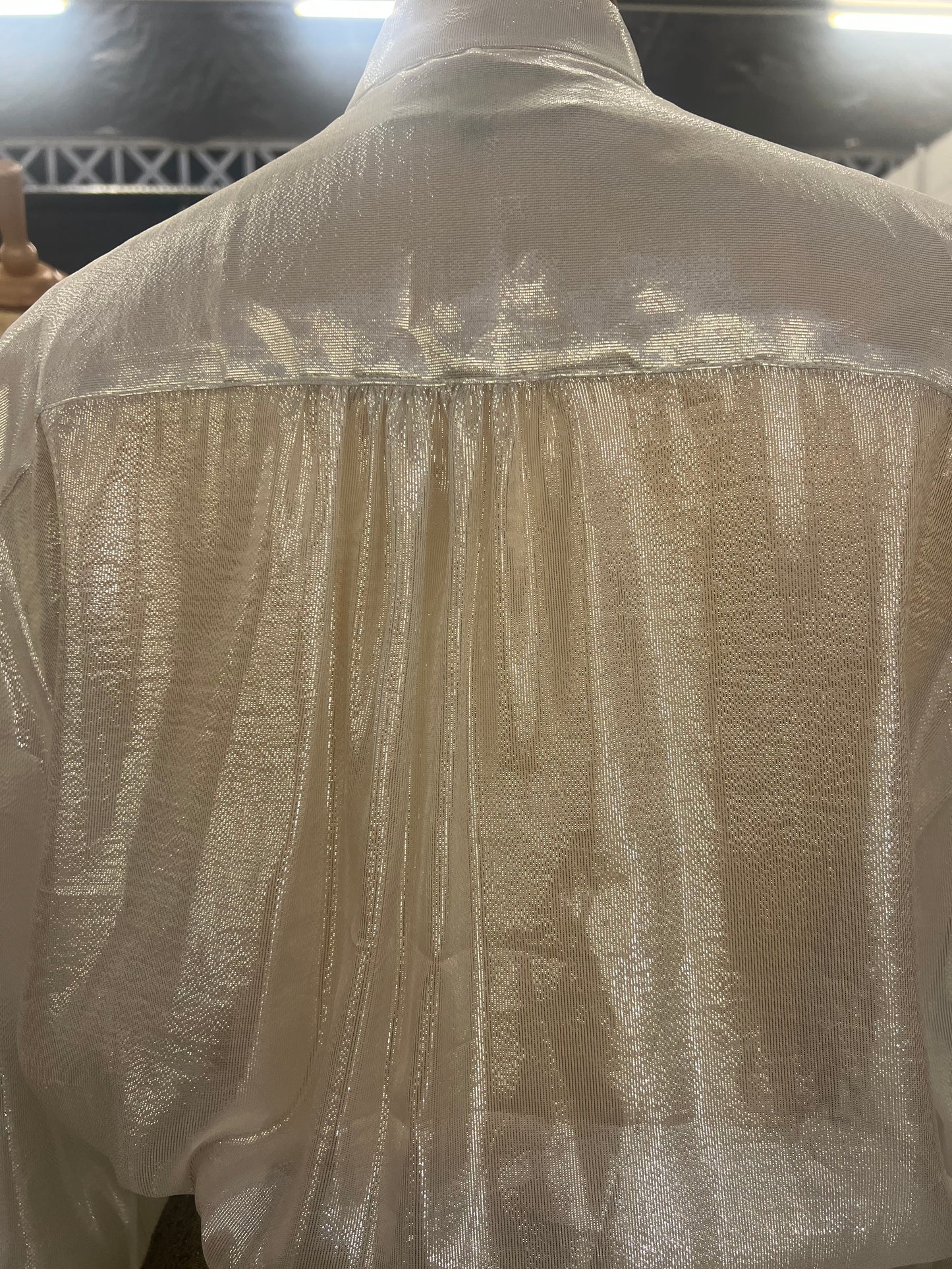 Lavallière blouse irisée