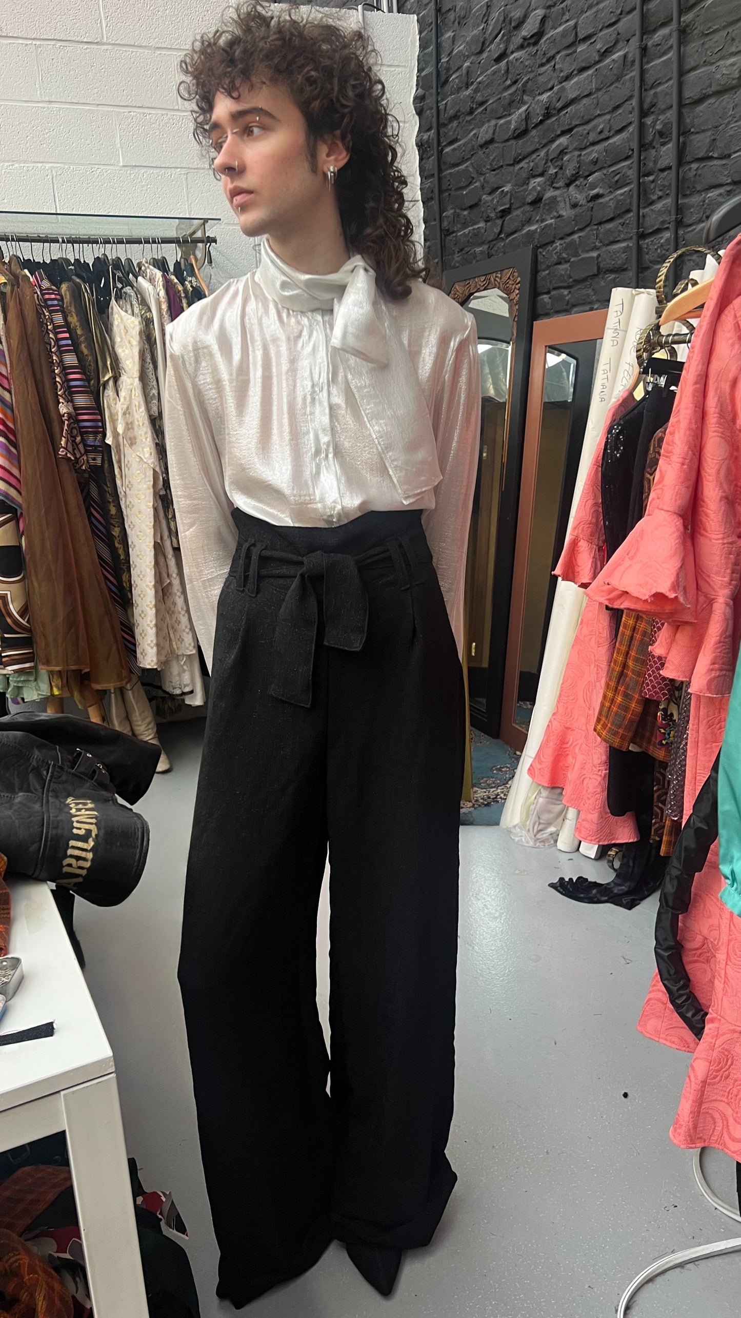 Sirius pantalon large taille haute