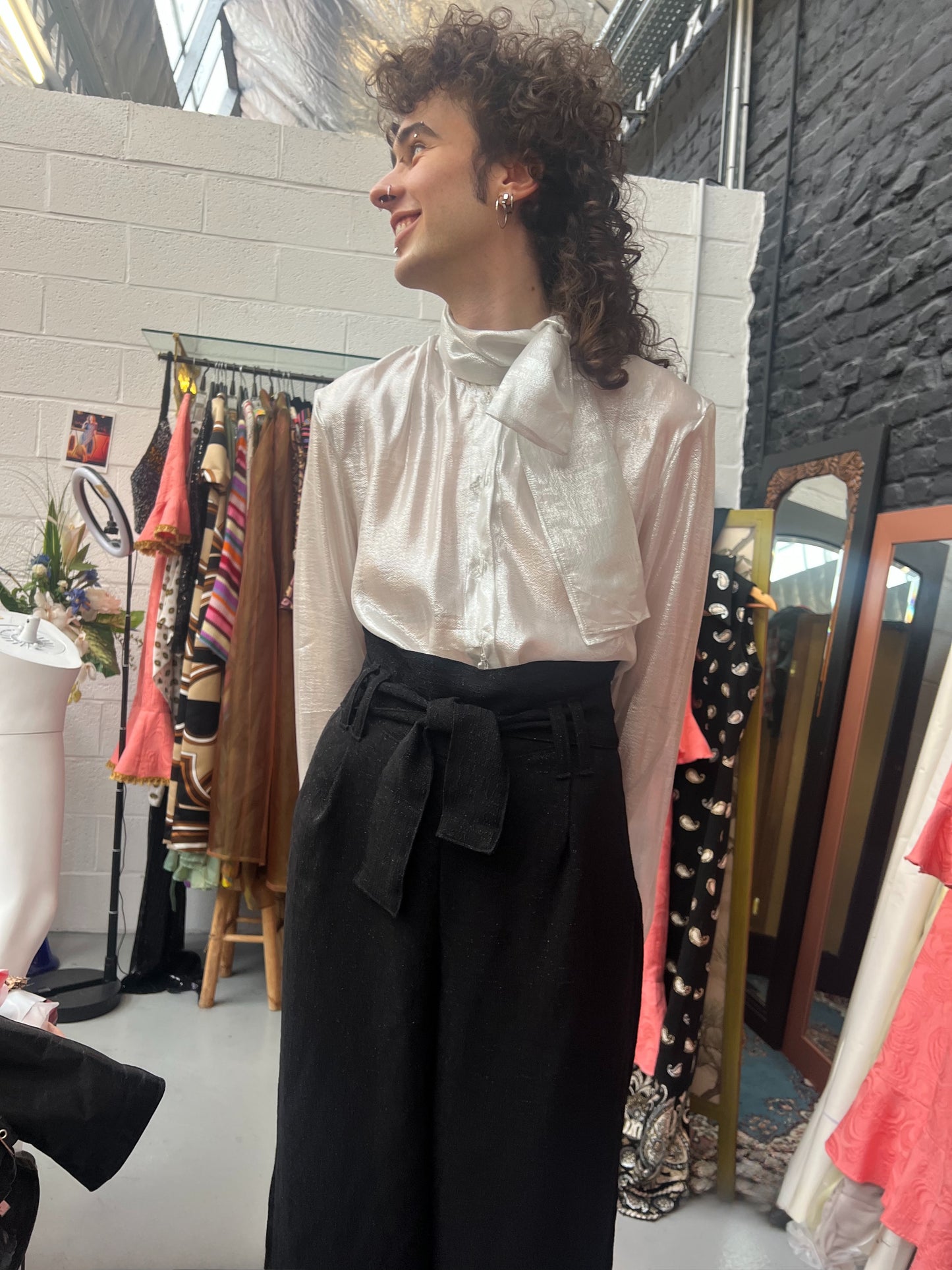 Sirius pantalon large taille haute