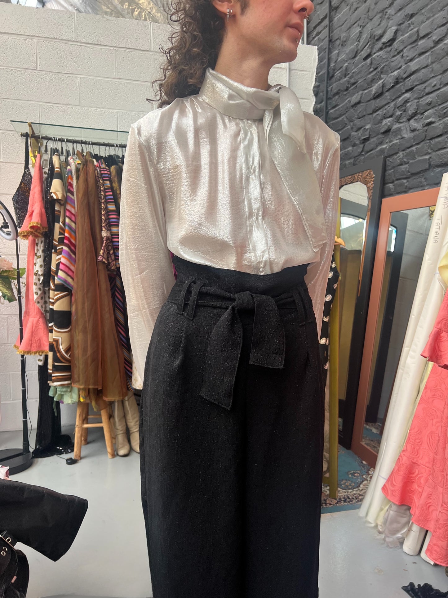 Sirius pantalon large taille haute