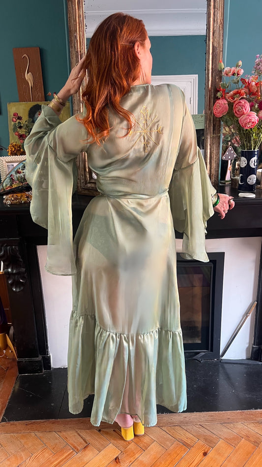 Midnight green robe
