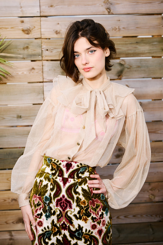 Étincelles Champagne blouse