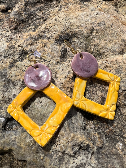 Boucles d’oreilles en céramique