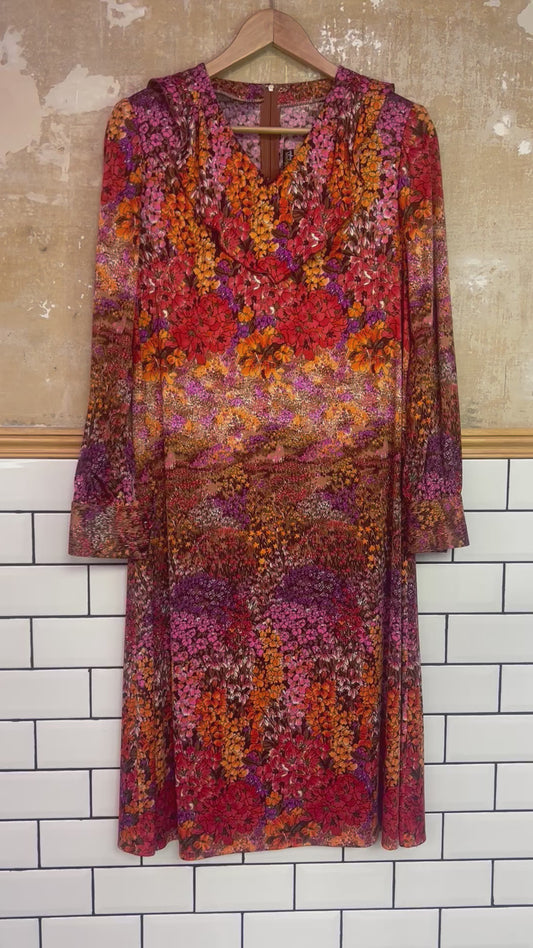 Robe vintage 70s fleurie.